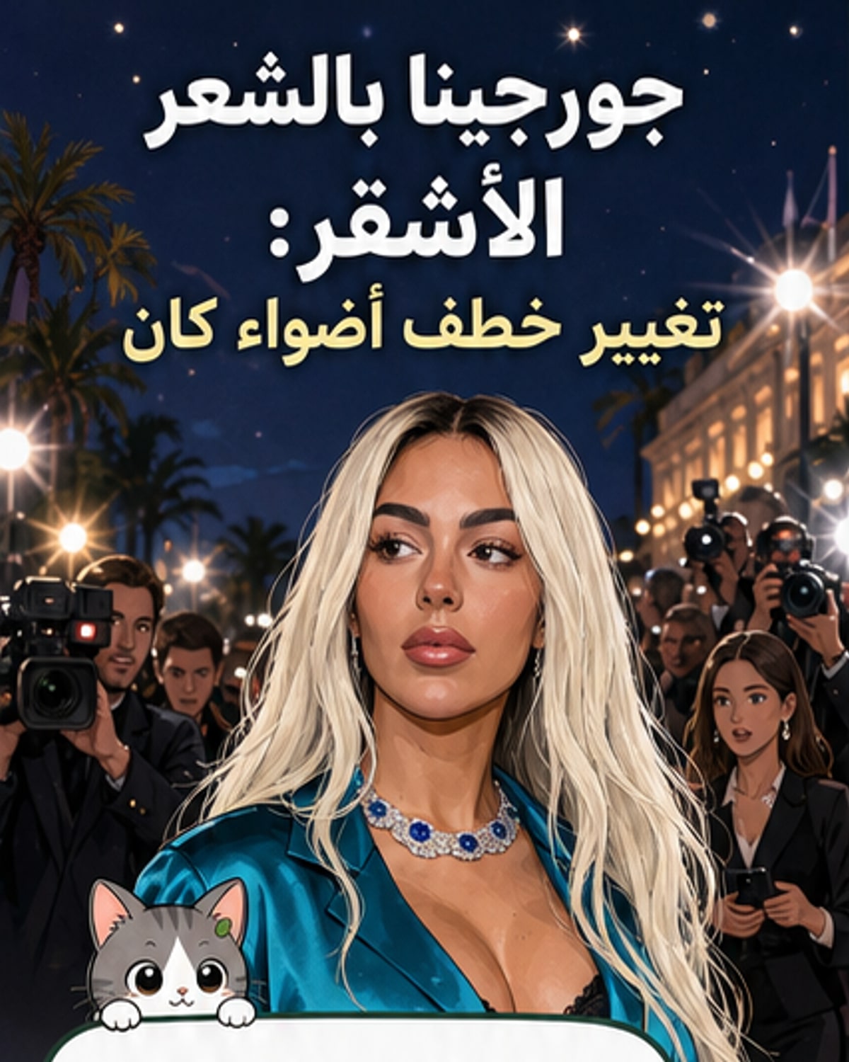 جورجينا رودريغيز تُحدث صدمة بالشعر الأشقر