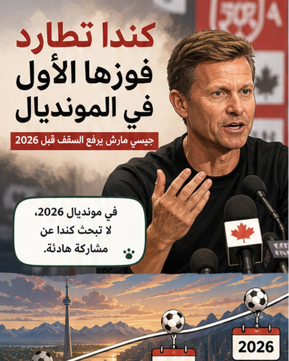 كندا تبحث عن أول فوز في المونديال