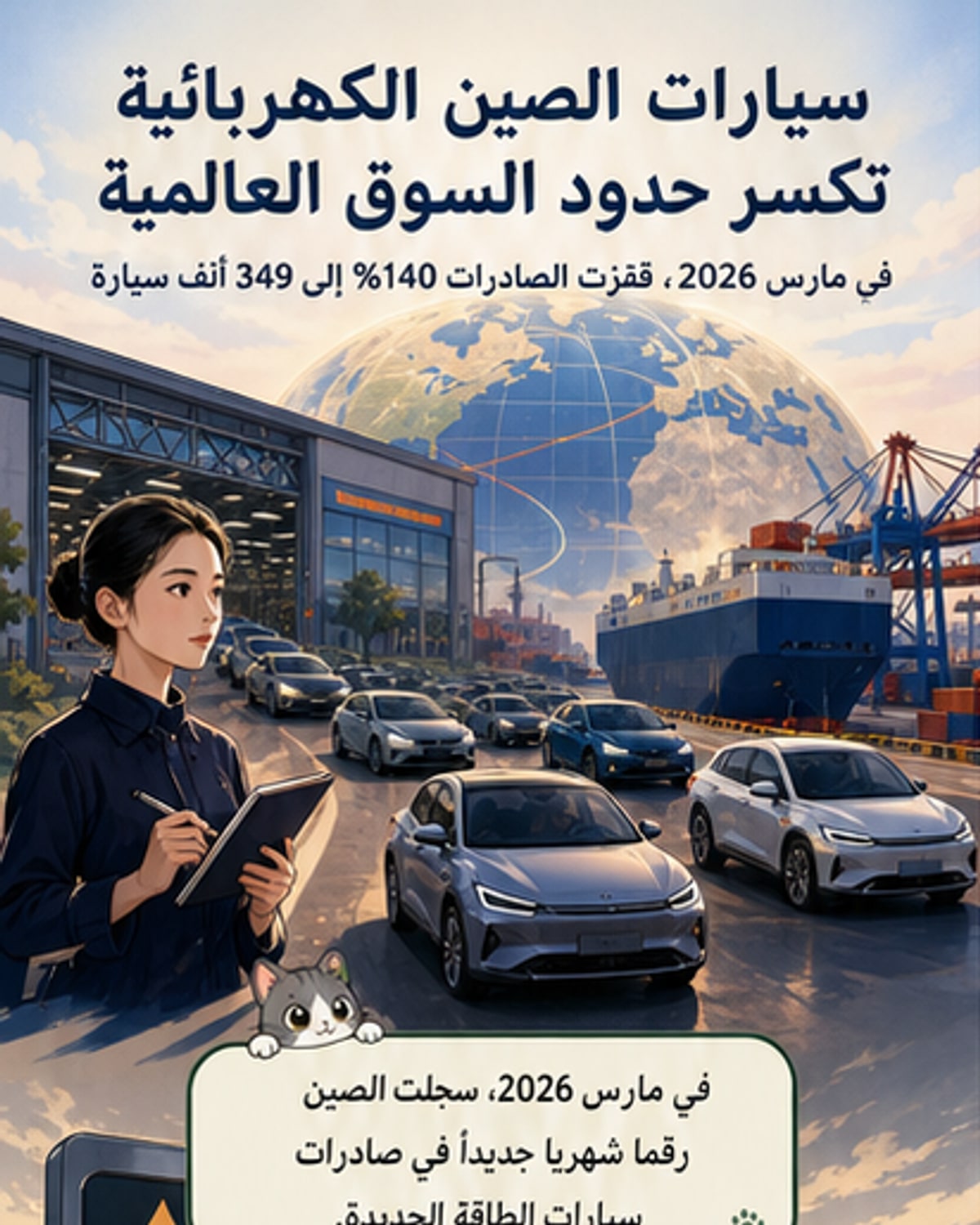 الصين تُسرع وتيرة صادرات سيارات الطاقة الجديدة