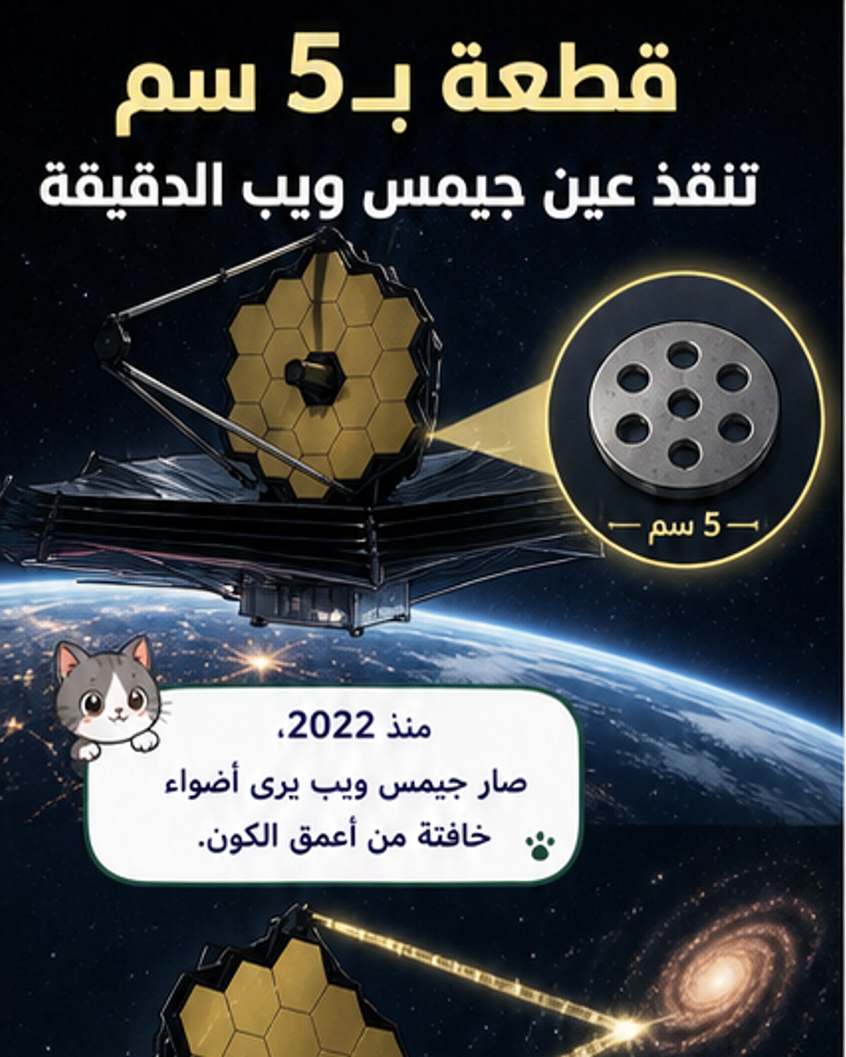 قطعة معدنية صغيرة تُحدث قفزة في رؤية الكون