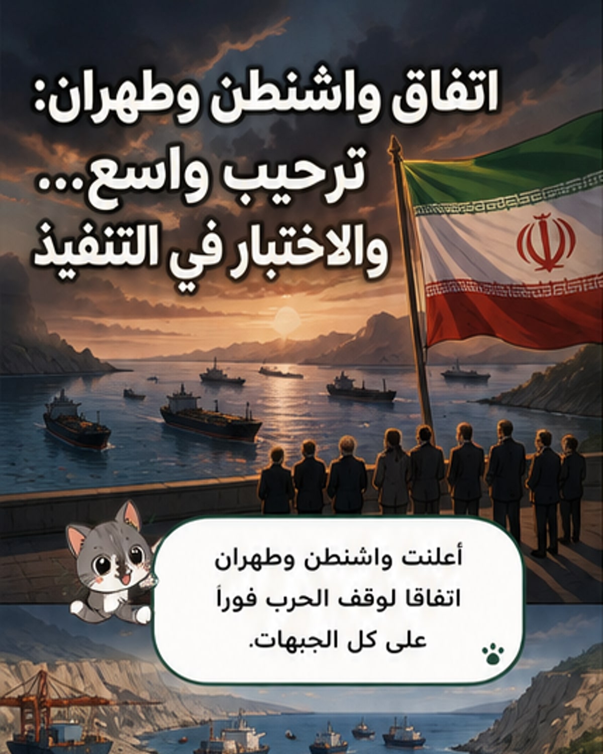 اتفاق أميركي إيراني لوقف الحرب