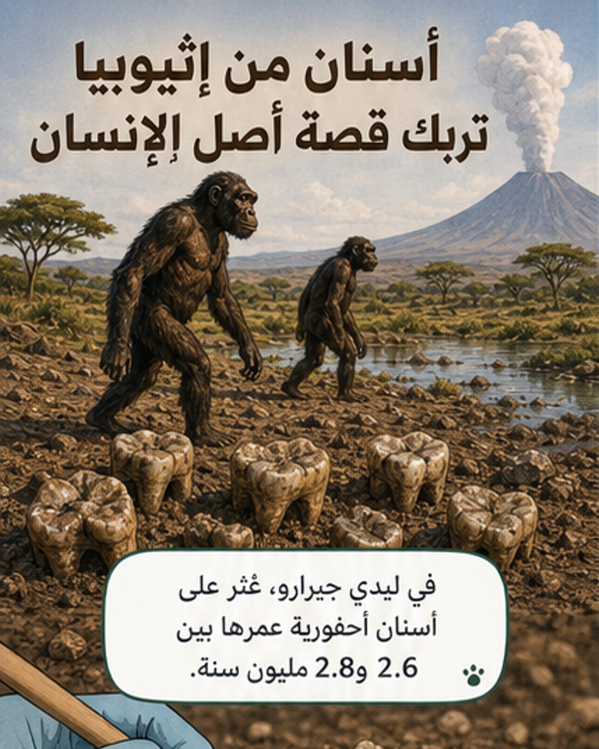 اكتشاف يعيد كتابة أصل الإنسان