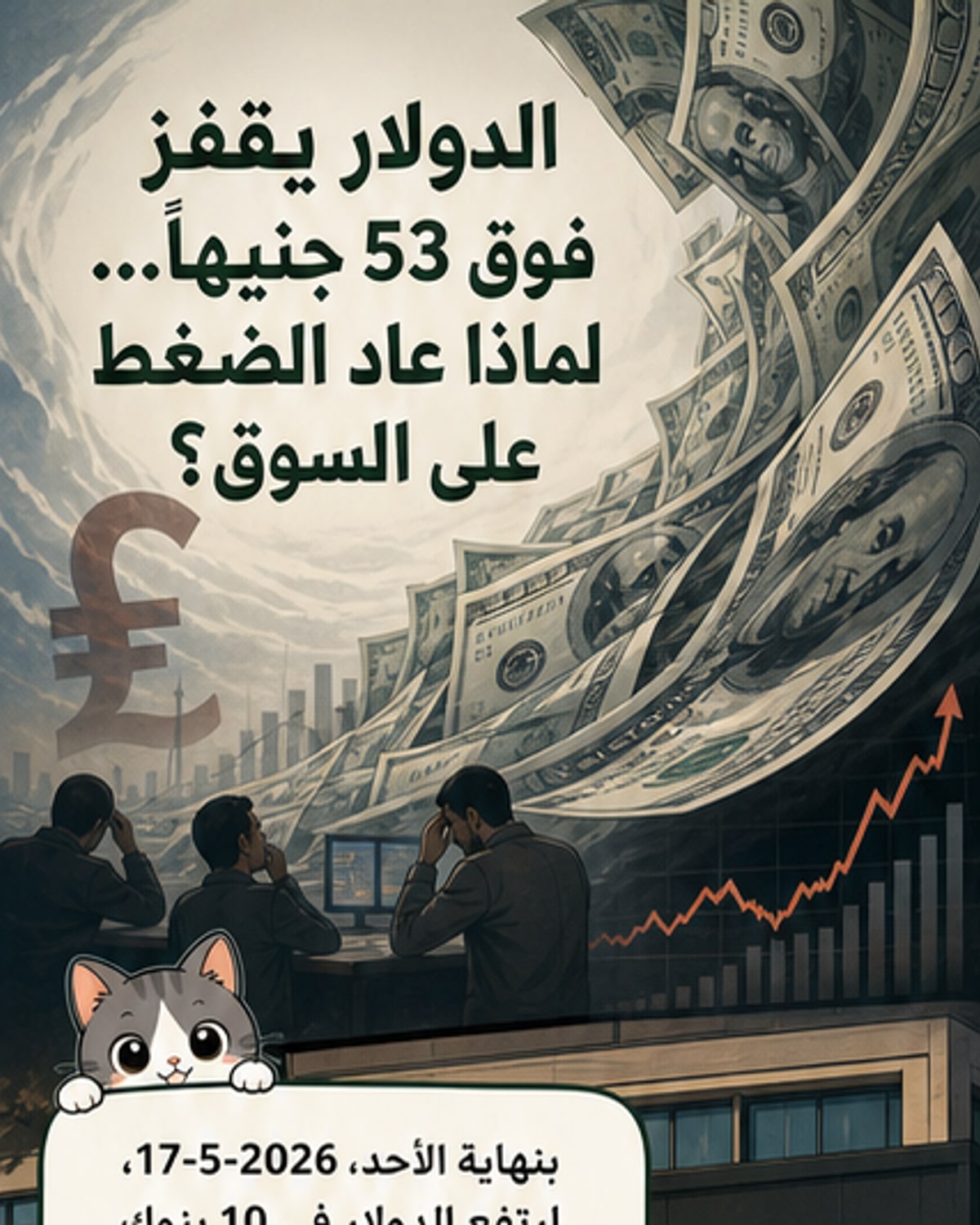 قفزة في سعر الدولار مقابل الجنيه