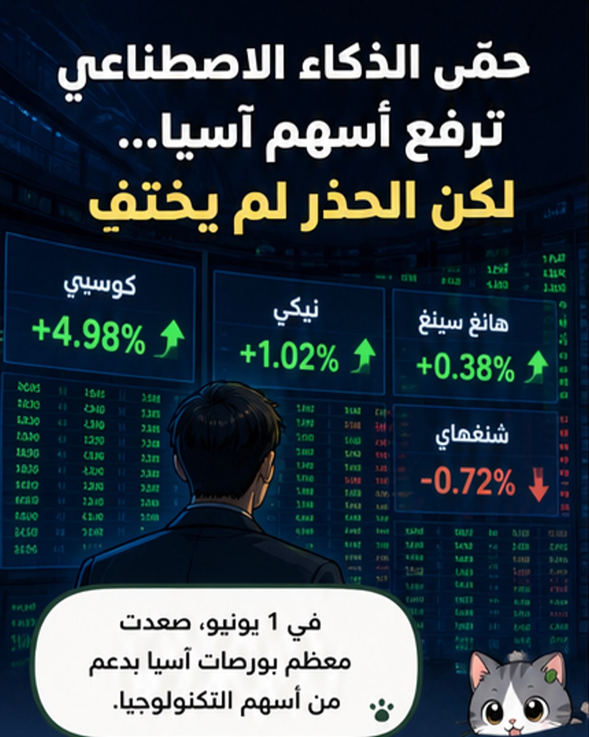 أسهم التكنولوجيا تدفع بورصات آسيا للصعود