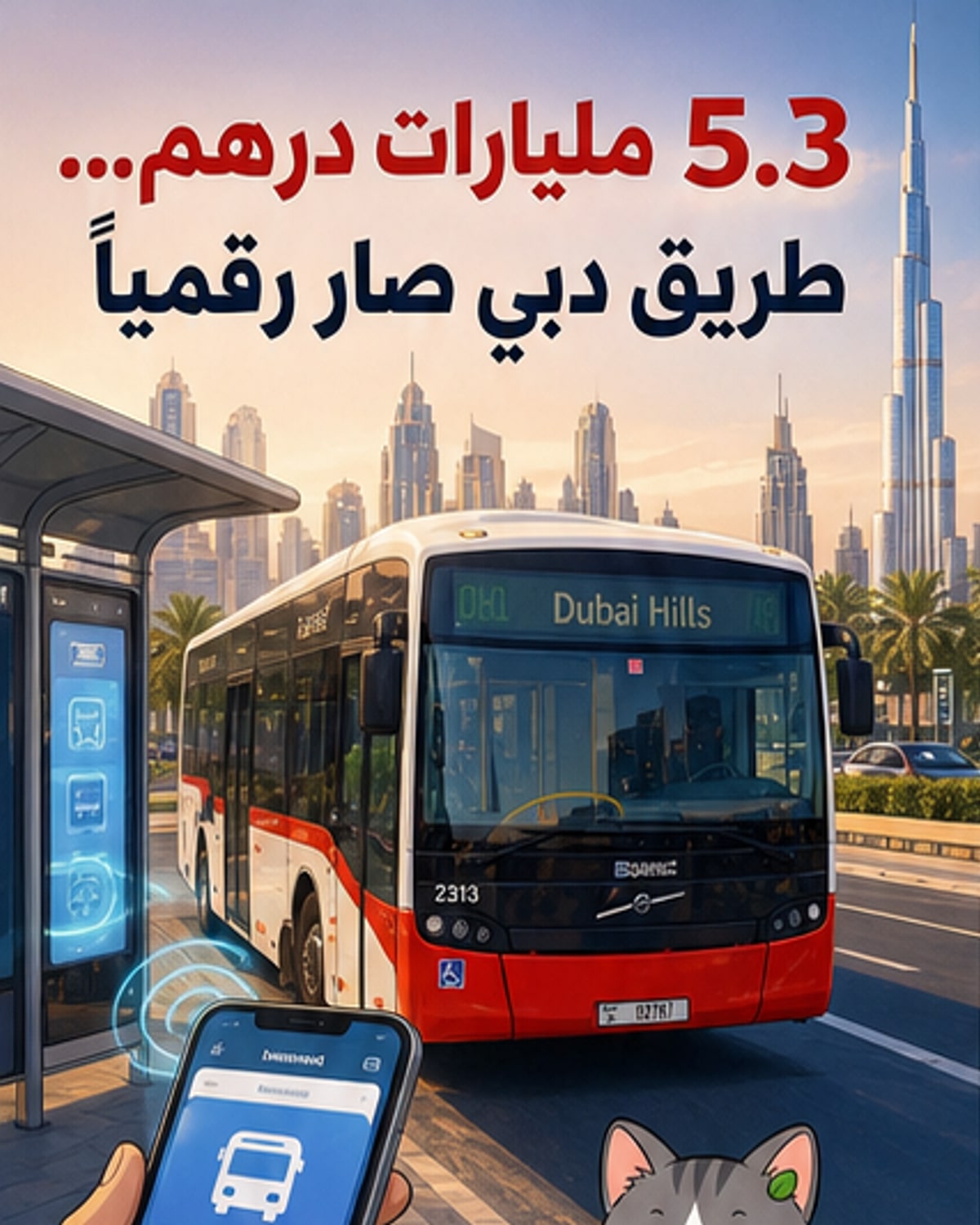 إيرادات رقمية بـ5.3 مليار درهم لـ«طرق دبي»