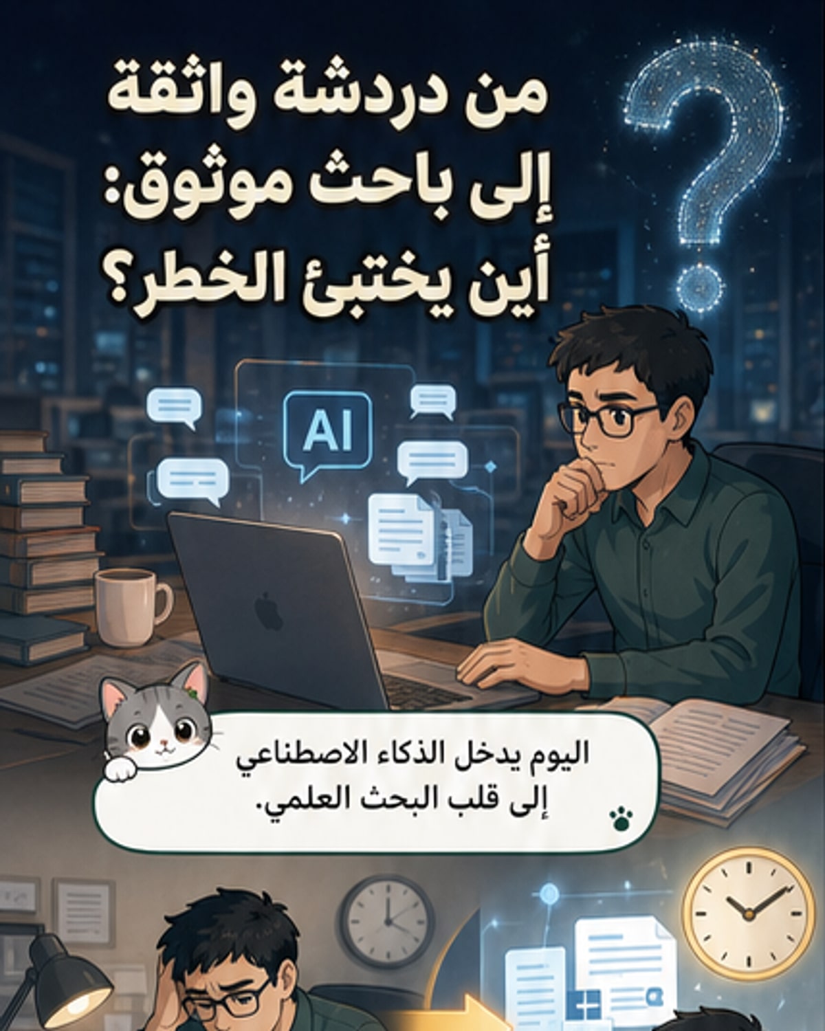 هل يمكن الوثوق بالذكاء الاصطناعي كباحث علمي؟