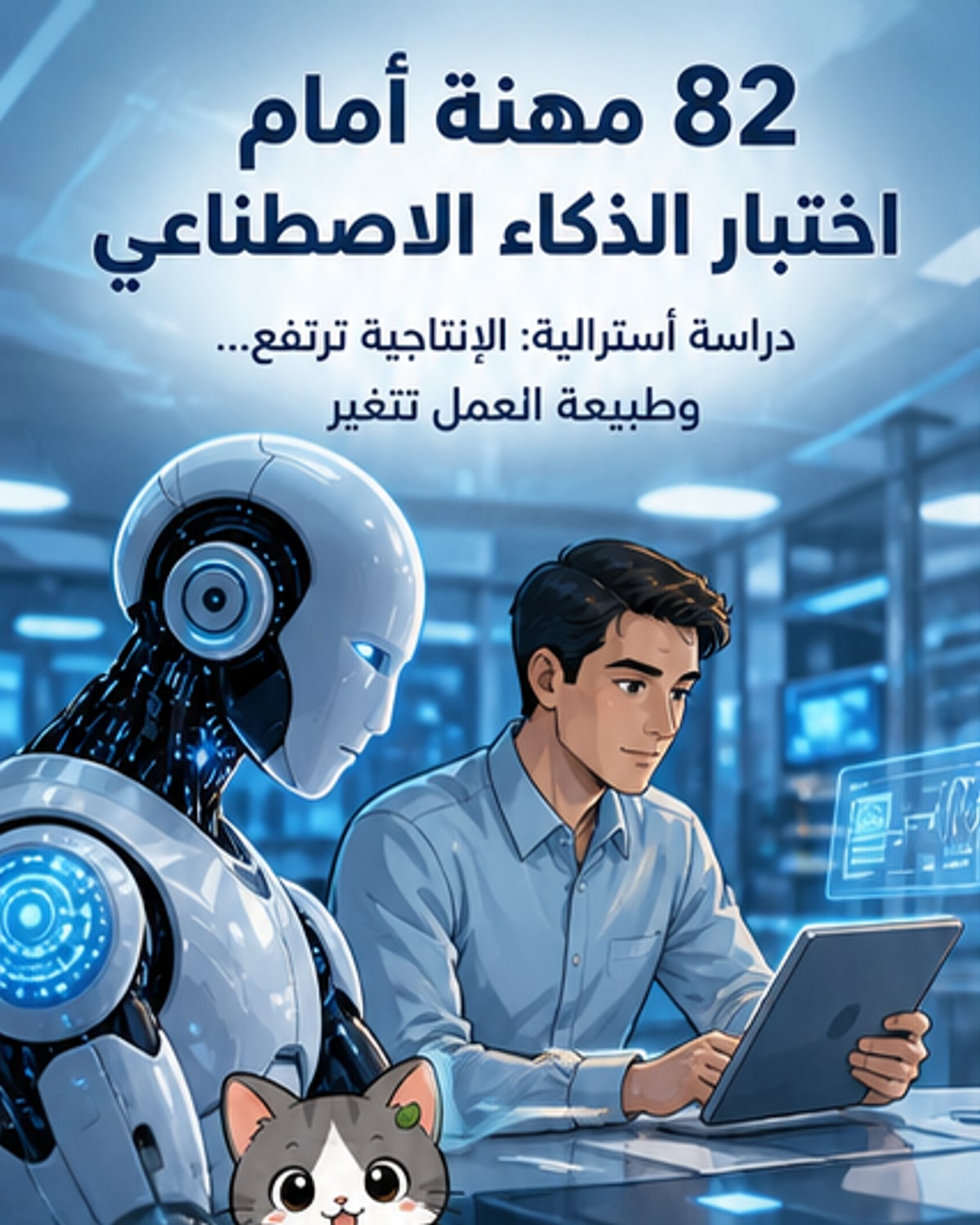 الذكاء الاصطناعي يُعيد تشكيل 82 مهنة