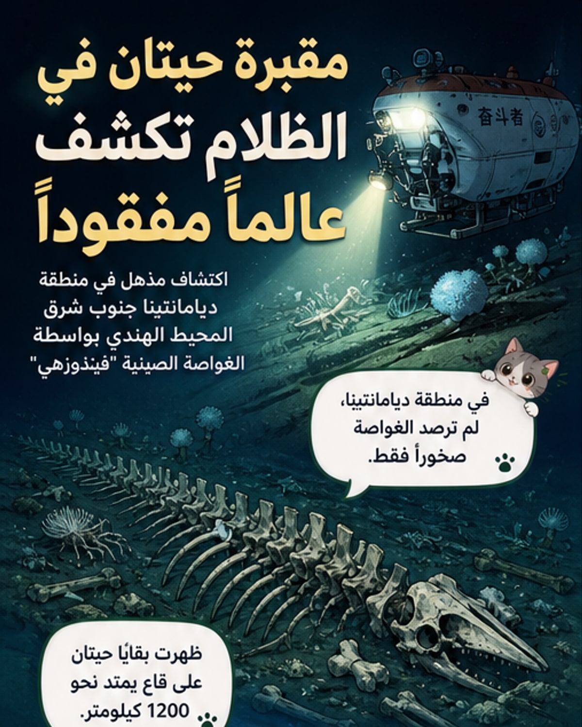مقبرة حيتان ضخمة تكشف عالماً مفقوداً