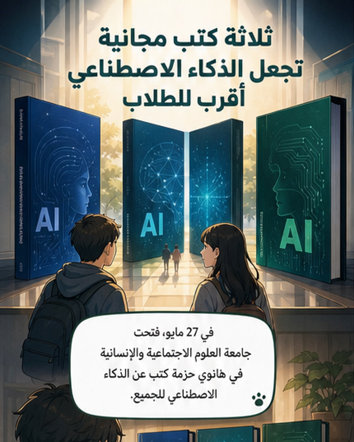 جامعة فيتنام تطلق 3 كتب ذكاء اصطناعي مجانية