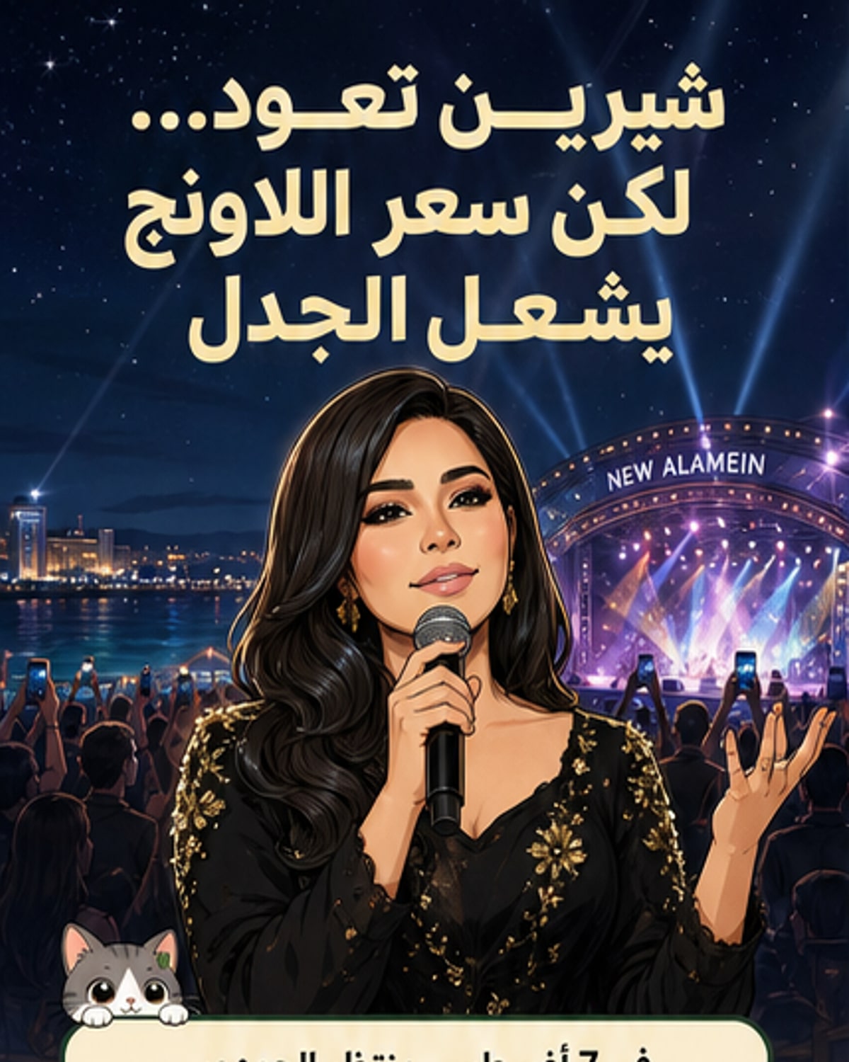 أسعار تذاكر حفل شيرين تثير جدلاً