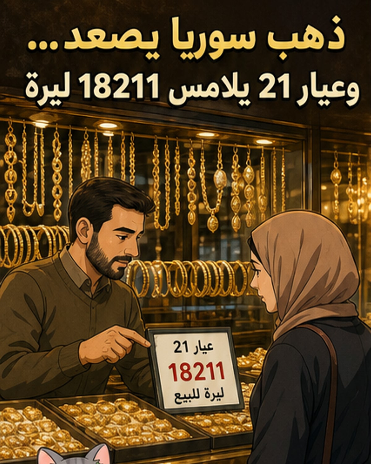 ارتفاع سعر الذهب في سوريا