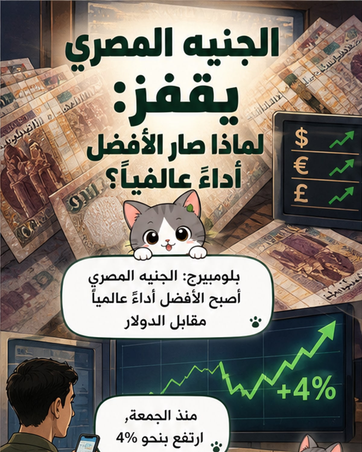 الجنيه المصري العملة الأفضل عالميًا