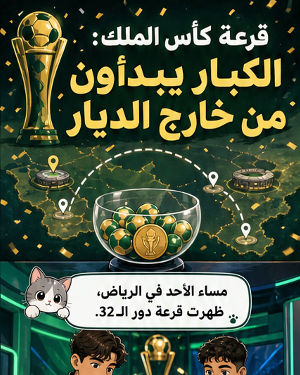 قرعة كأس الملك: الكبار خارج ملاعبهم