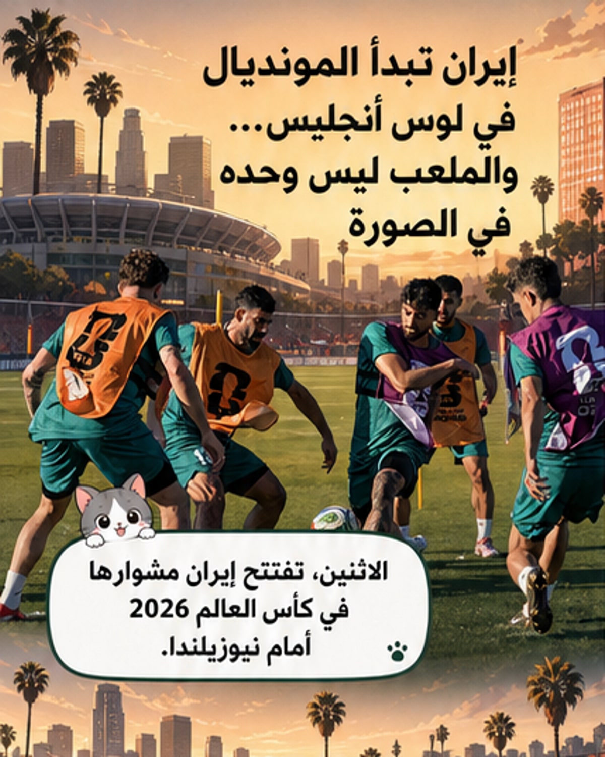 إيران تبدأ كأس العالم وسط توترات سياسية