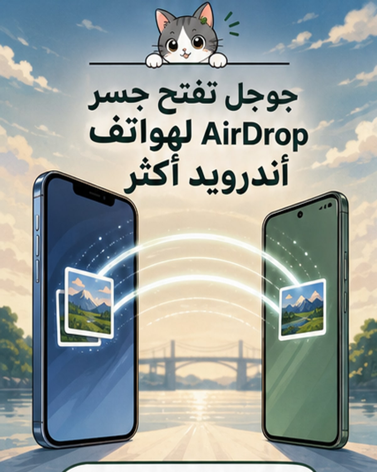 جوجل توسّع دعم ميزة AirDrop لهواتف أندرويد