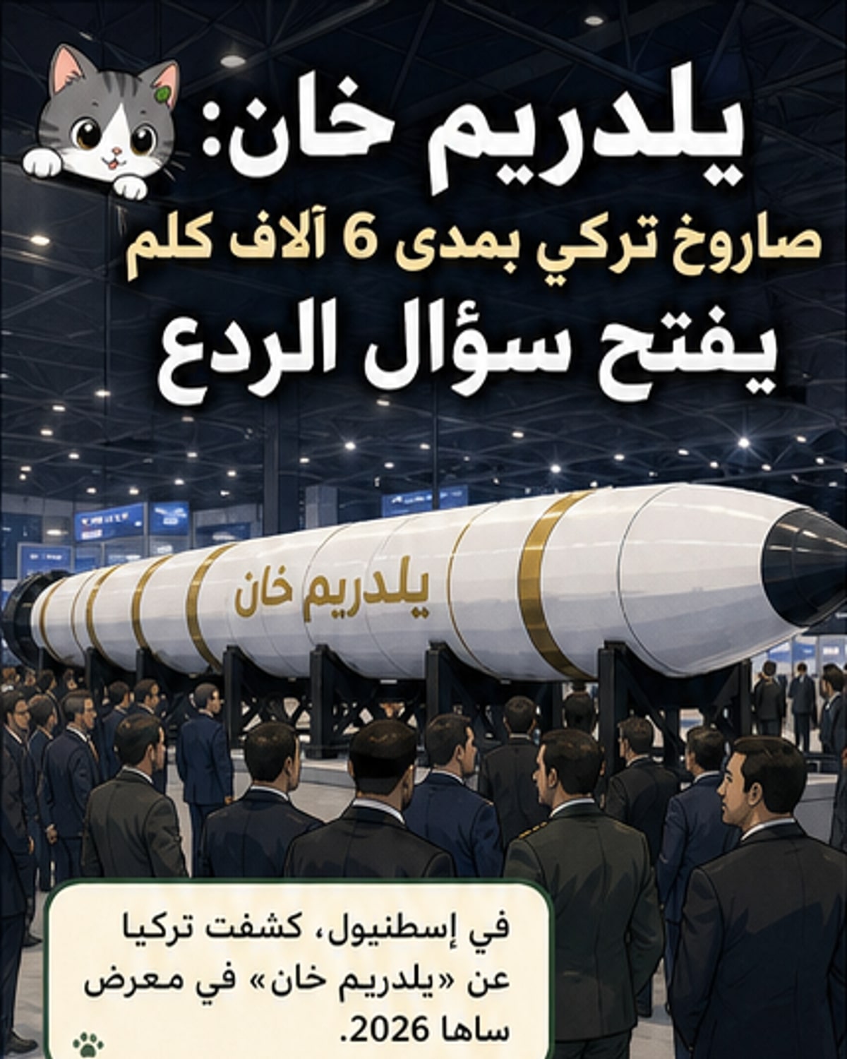 تركيا تكشف عن أول صاروخ فرط صوتي عابر للقارات
