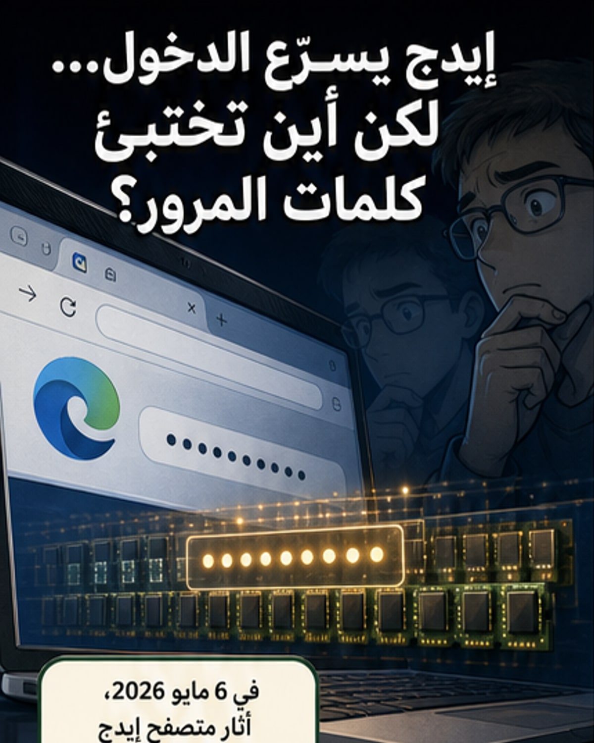 ثغرة في إيدج تُخزن كلمات المرور بشكل غير مشفر