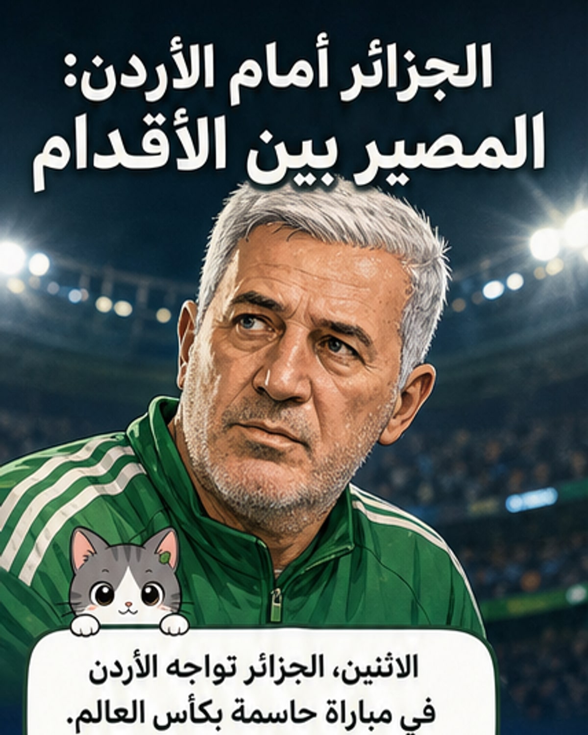 مصير الجزائر بأيديها أمام الأردن