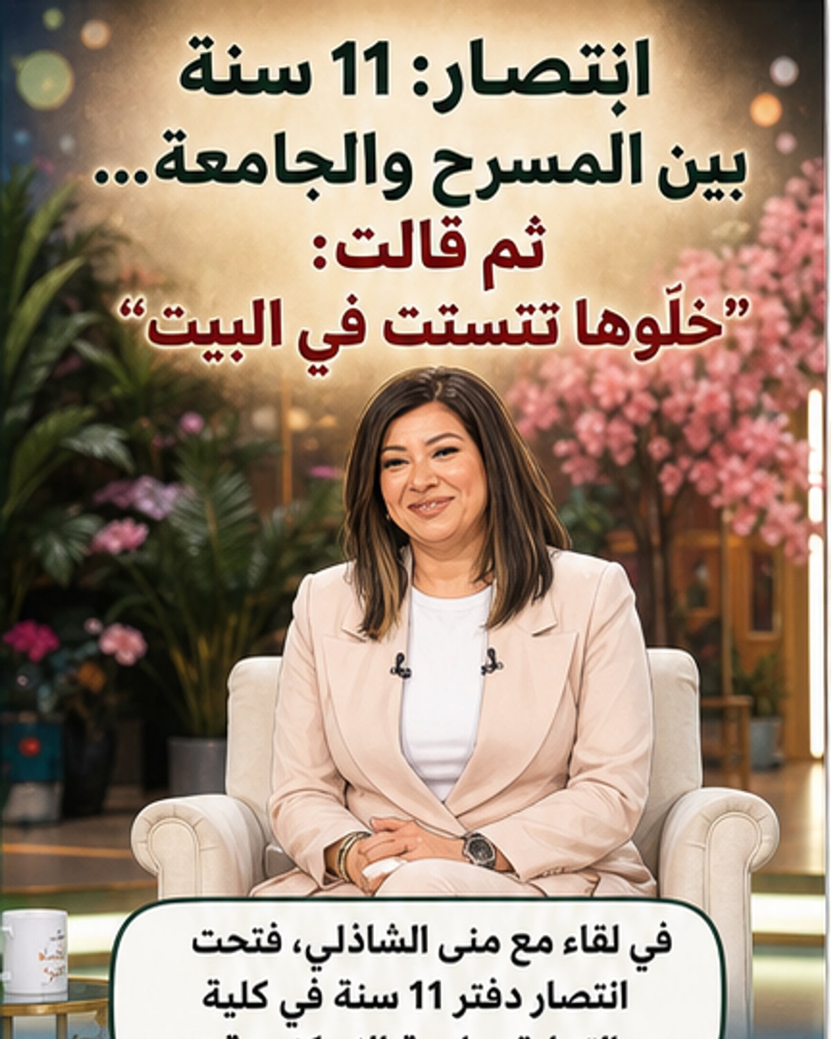 انتصار: درست 11 سنة ورفضت عمل المرأة