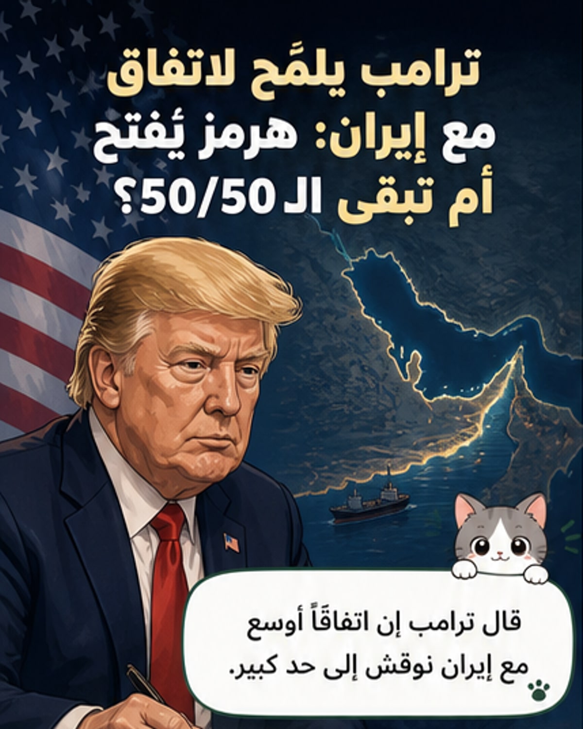 ترامب: اتفاق إيران بانتظار اللمسات النهائية