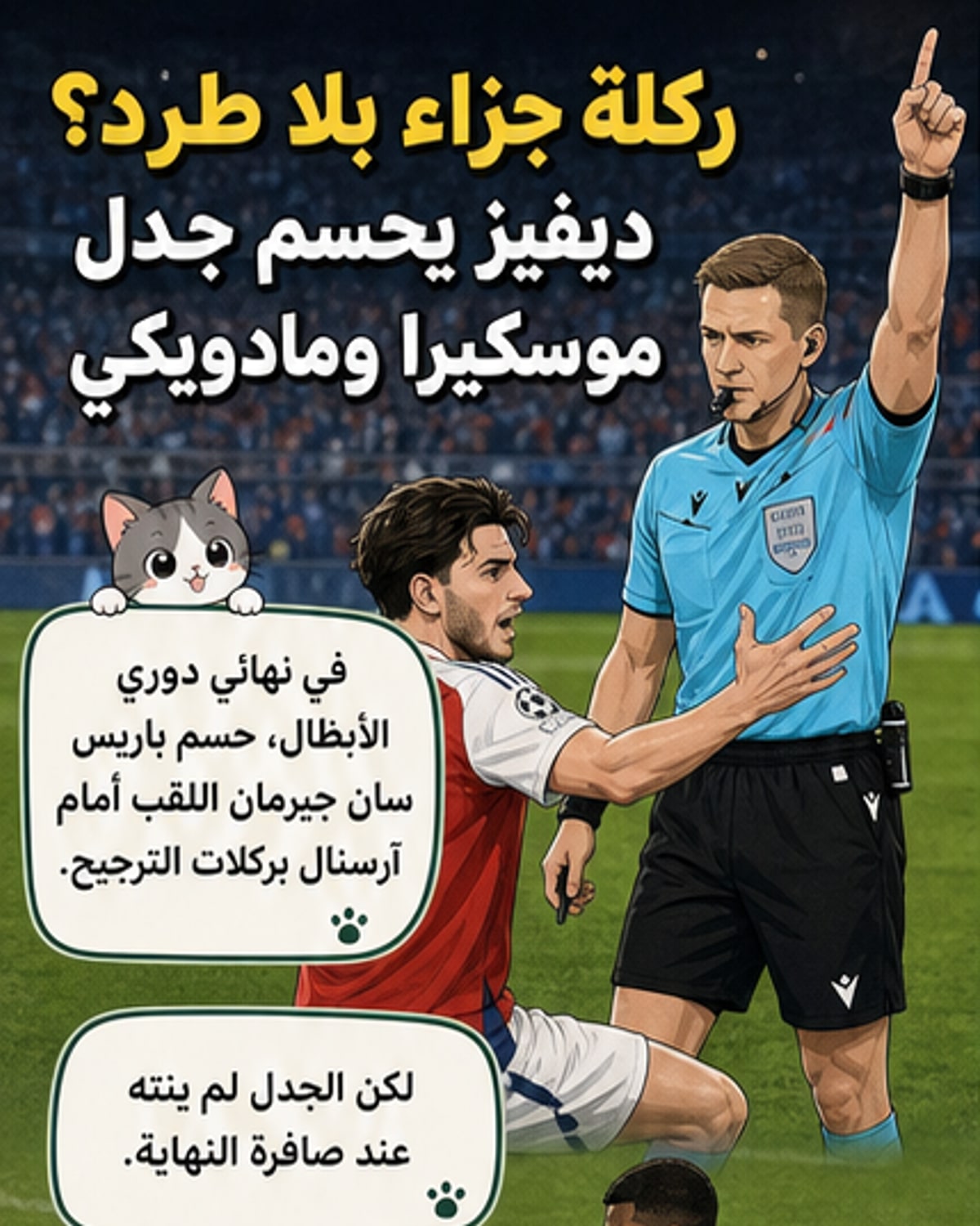 خبير يُحلّل جدل التحكيم في نهائي دوري الأبطال
