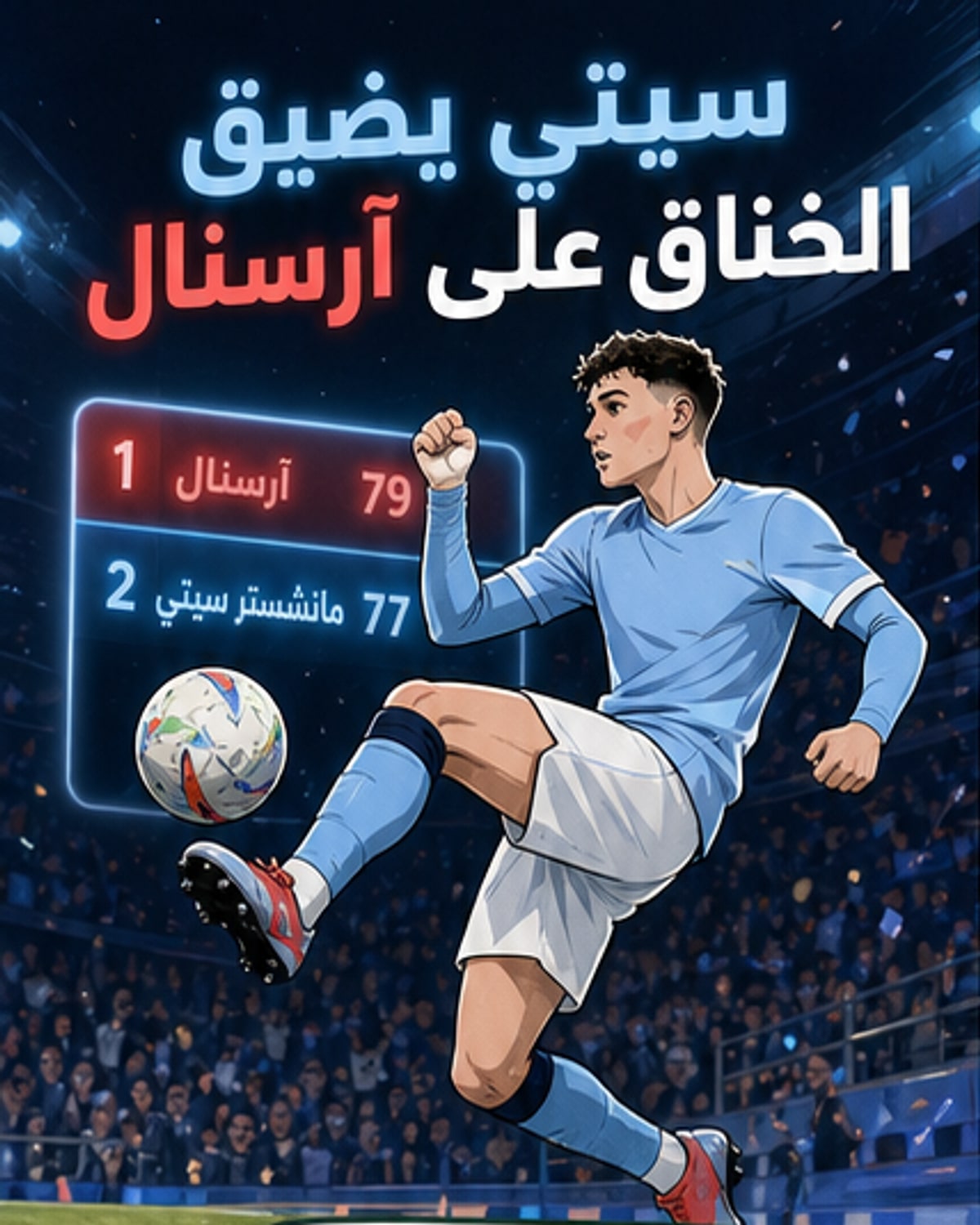 مباراة حاسمة تُبقي مان سيتي في السباق