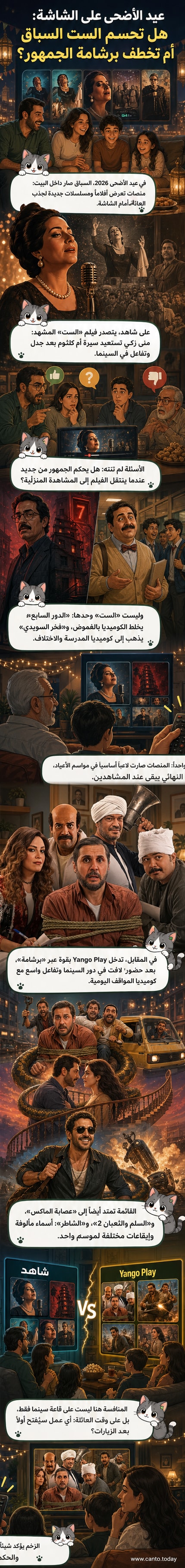 بوستر فيلم 'الست' مع منى زكي بدور أم كلثوم، وخلفية موسيقية وبيئة ريفية، إلى جانب بوسترات أفلام 'برشامة' و'السلم والثعبان 2' و'الدور السابع'.