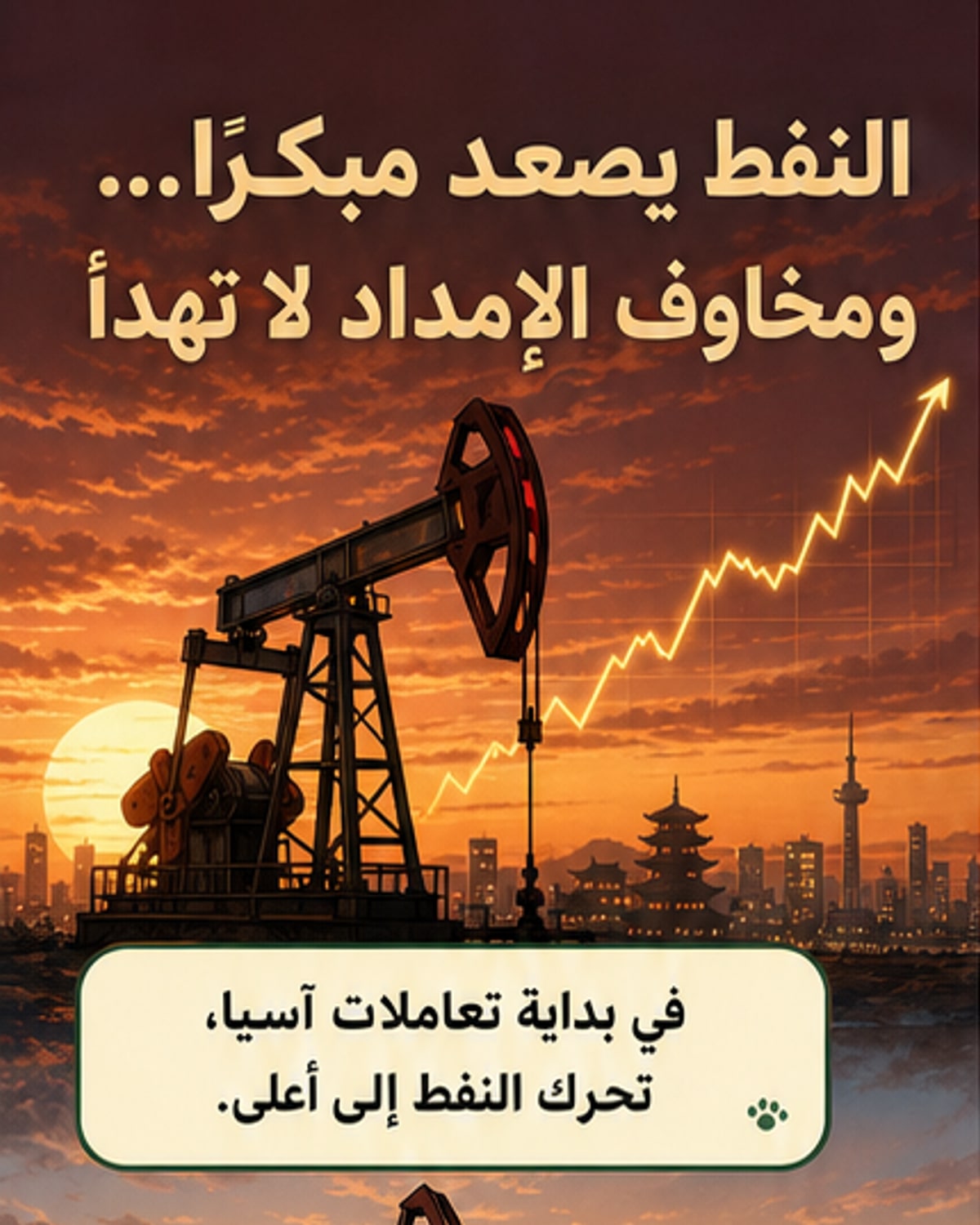 ارتفاع أسعار النفط في آسيا