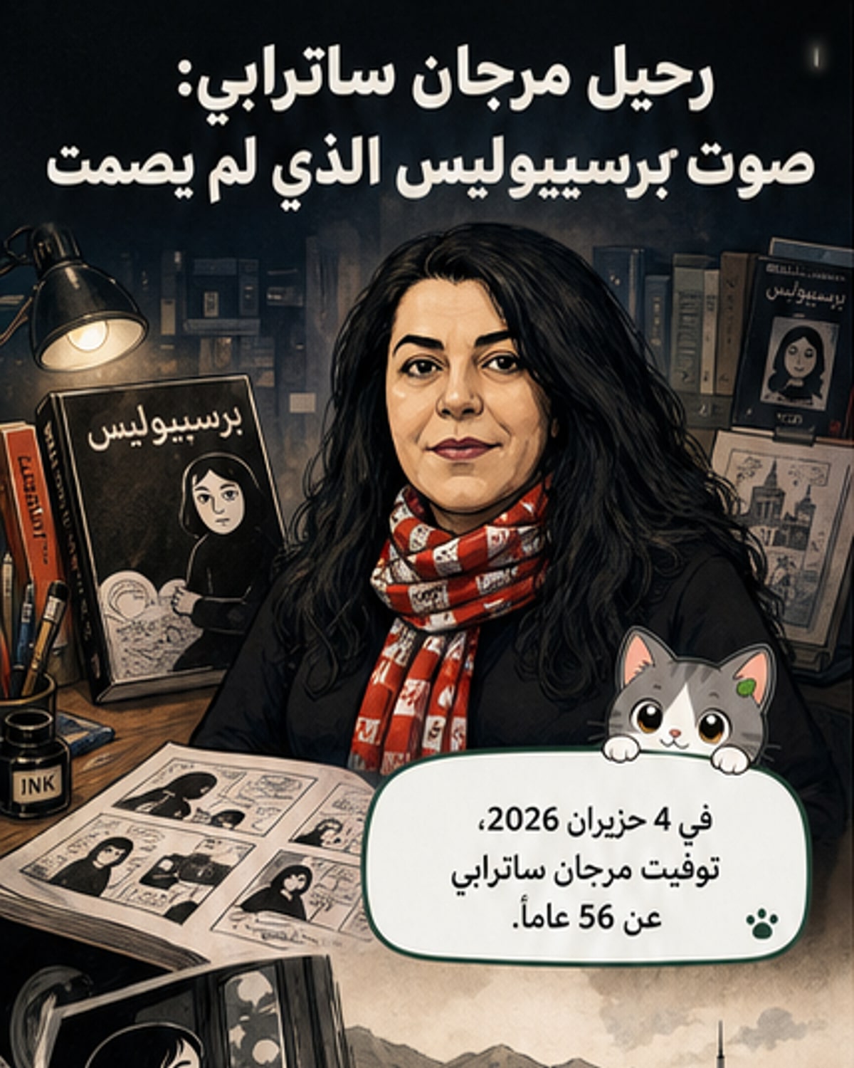 وفاة مرجان ساترابي مؤلفة 'برسيبوليس'