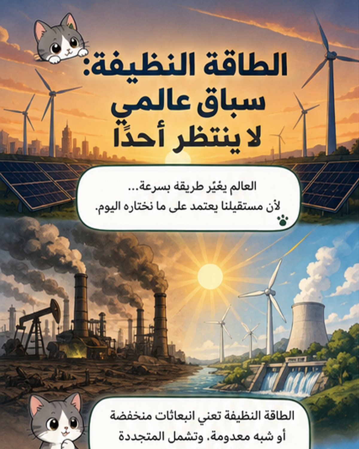الطاقة النظيفة تتسارع عالمياً