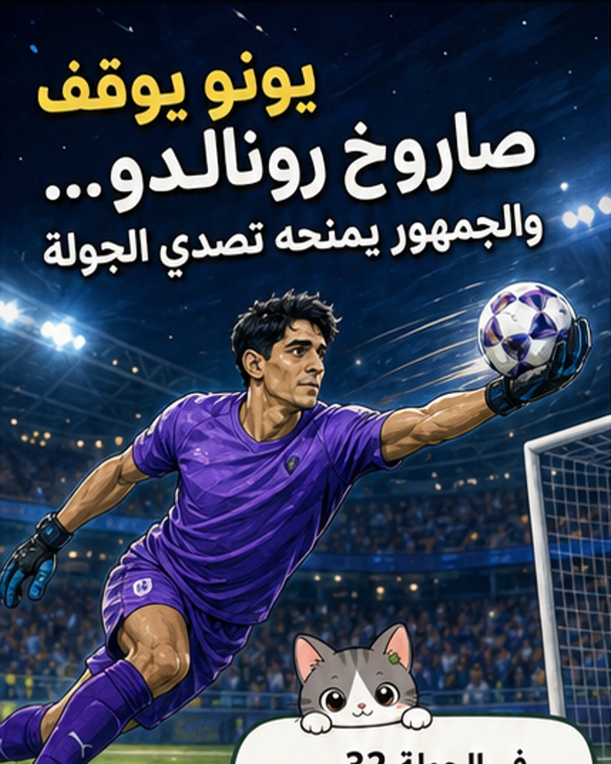 بونو يحصد جائزة بعد تصديه لرونالدو