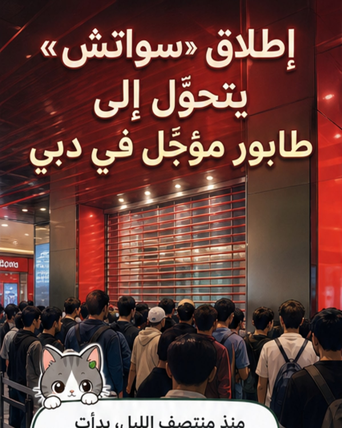 إطلاق ساعة Swatch الجديدة يُلغى بسبب الزحام
