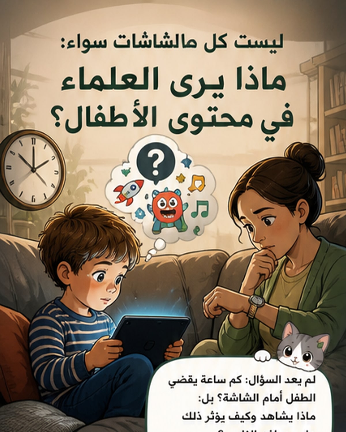 هل تضر الشاشات الأطفال أم المحتوى؟