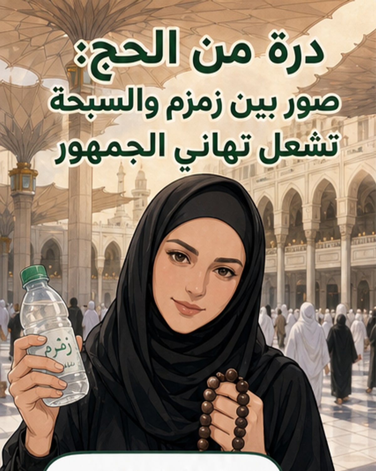 درة تنشر صورًا من الحج مع زوجها