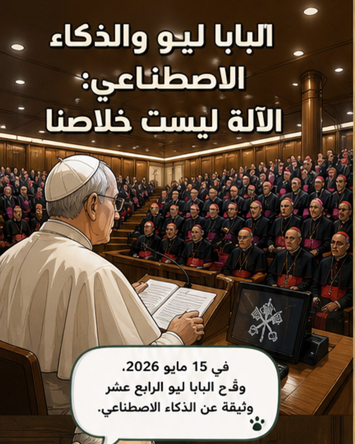 الفاتيكان يحذّر: الذكاء الاصطناعي ليس طريق الخلاص