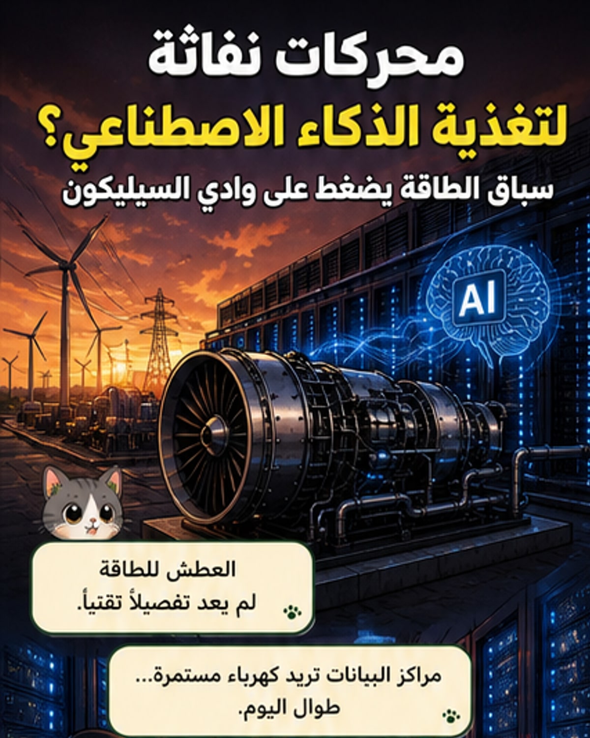 محركات طائرات لتشغيل الذكاء الاصطناعي؟