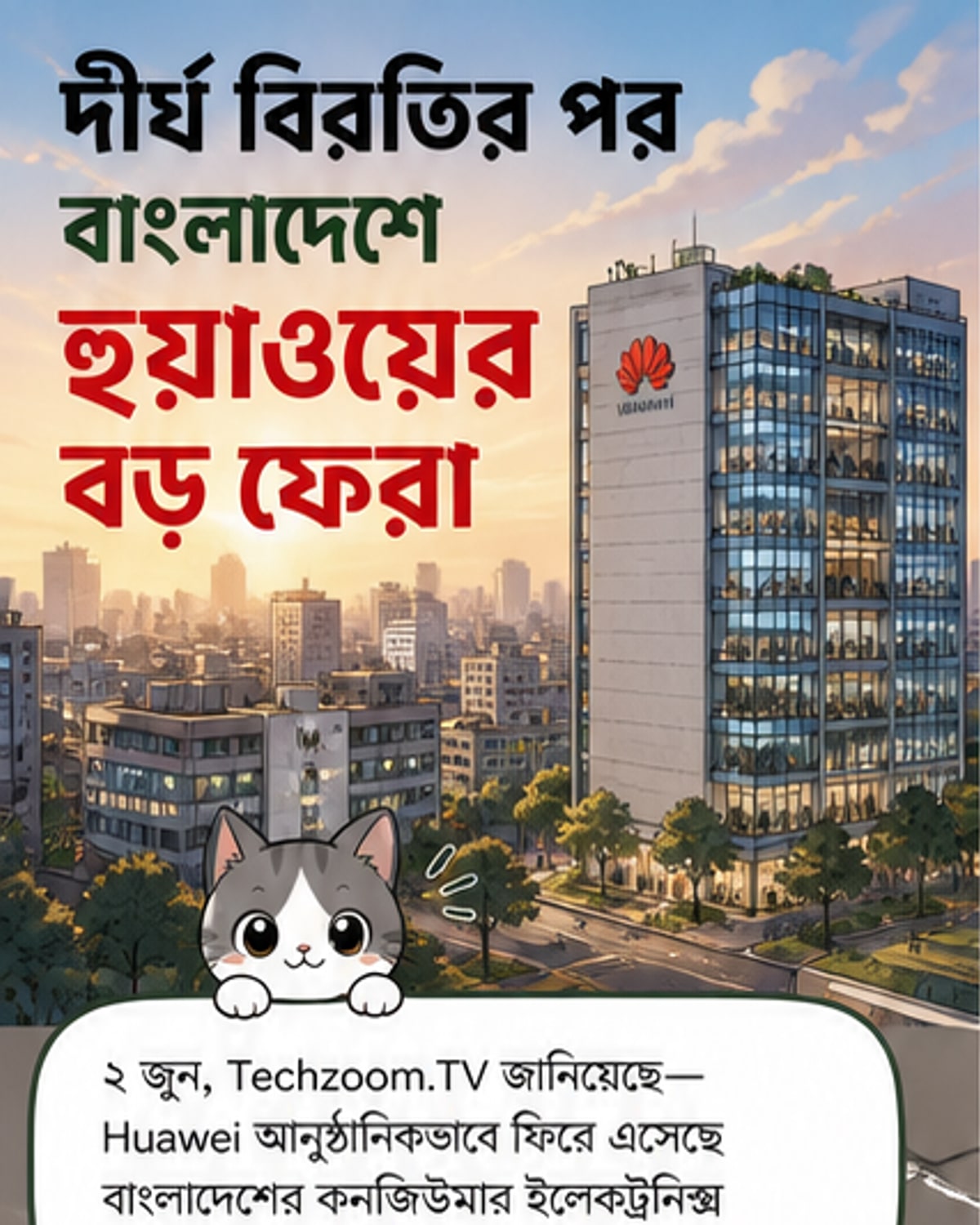হুয়াওয়ে আবার বাংলাদেশে