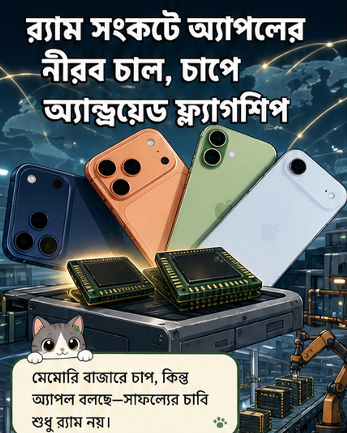 অ্যাপল নীরবে র্যামে বড় পরিবর্তন