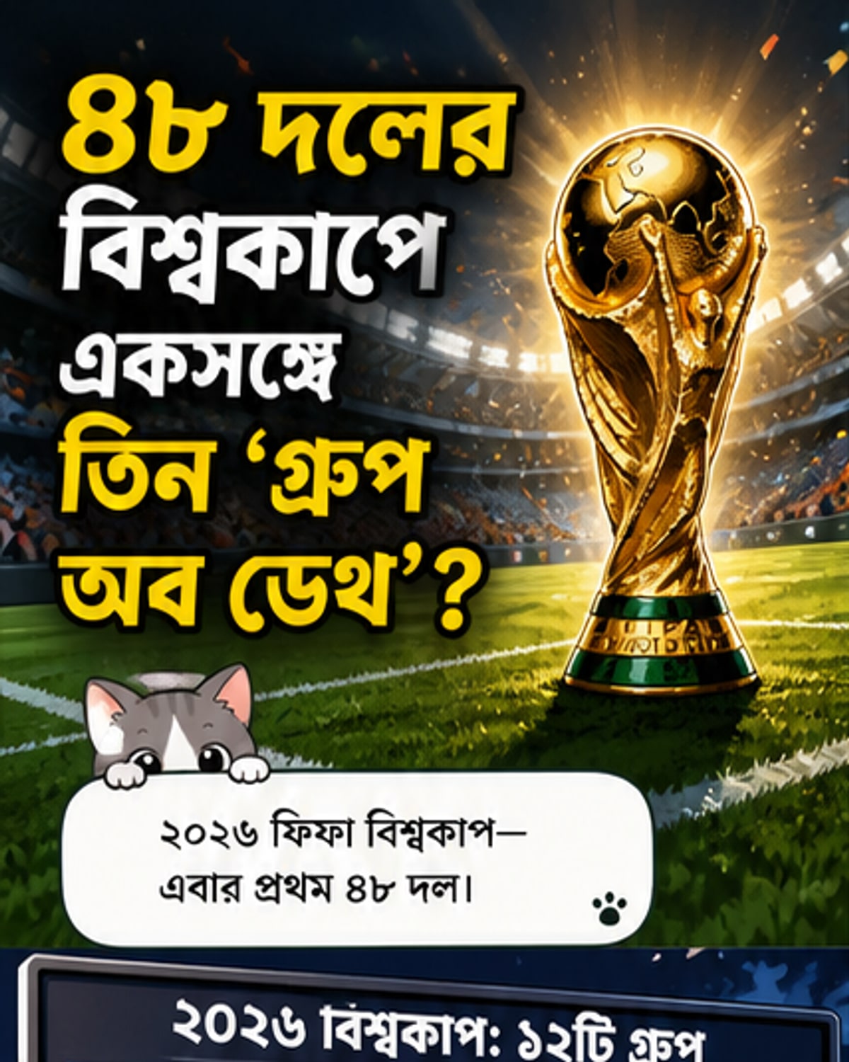 ২০২৬ ফুটবল বিশ্বকাপে তিনটি 'মৃত্যুর গ্রুপ'