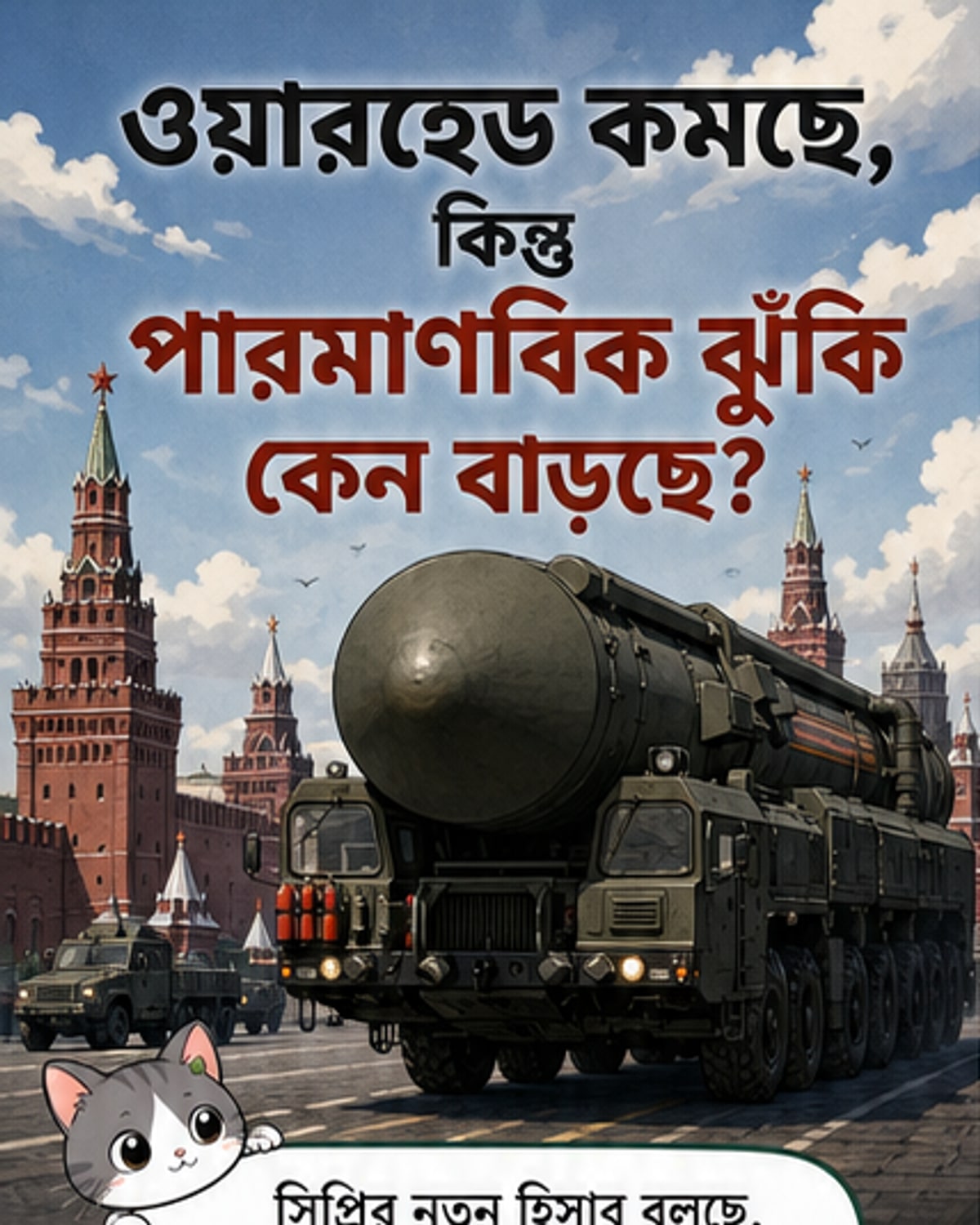 পারমাণবিক অস্ত্র কমছে, ঝুঁকি বাড়ছে