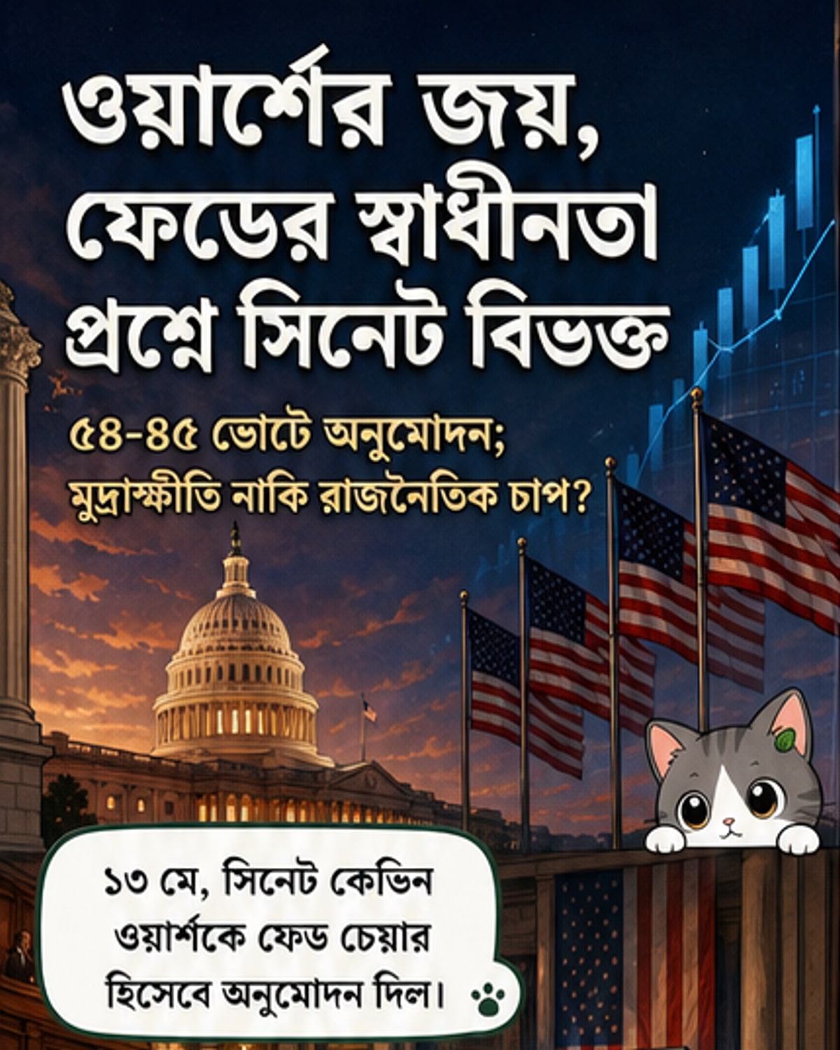 ফেড চেয়ারম্যান হিসেবে ওয়ার্শ