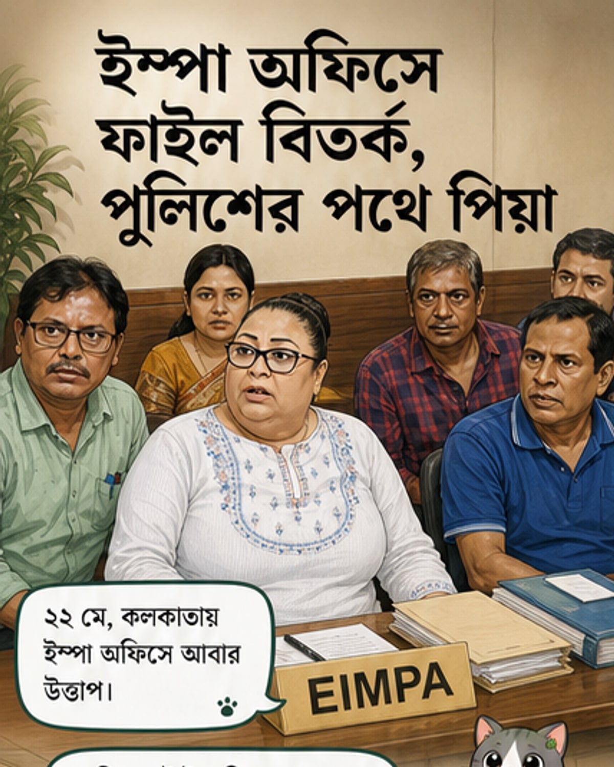 ইম্পায় বিশৃঙ্খলা: পিয়া সেনগুপ্তের বিরুদ্ধে 'ফাইল চোর' স্লোগান