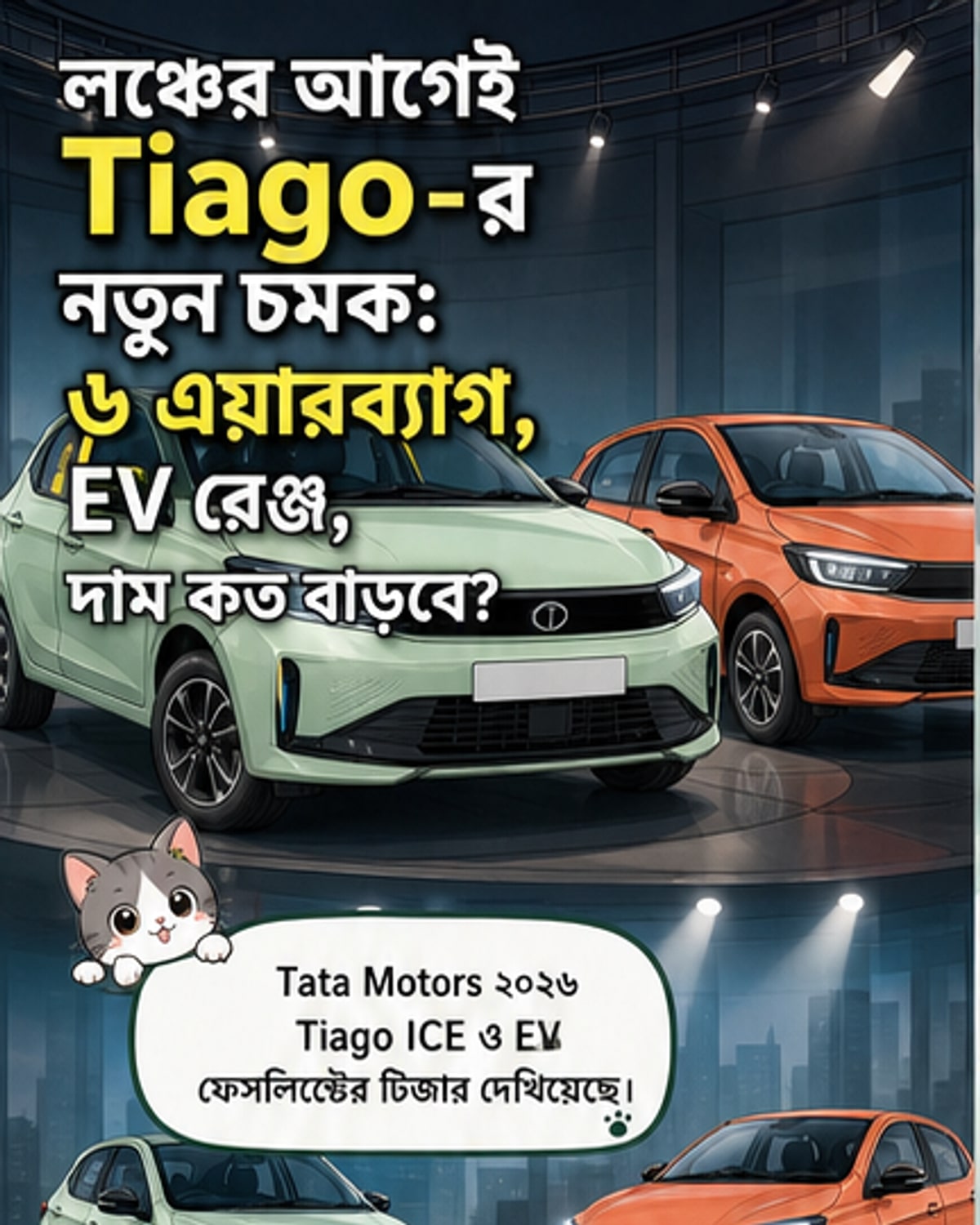 নতুন অবতারে টাটা টিয়াগো