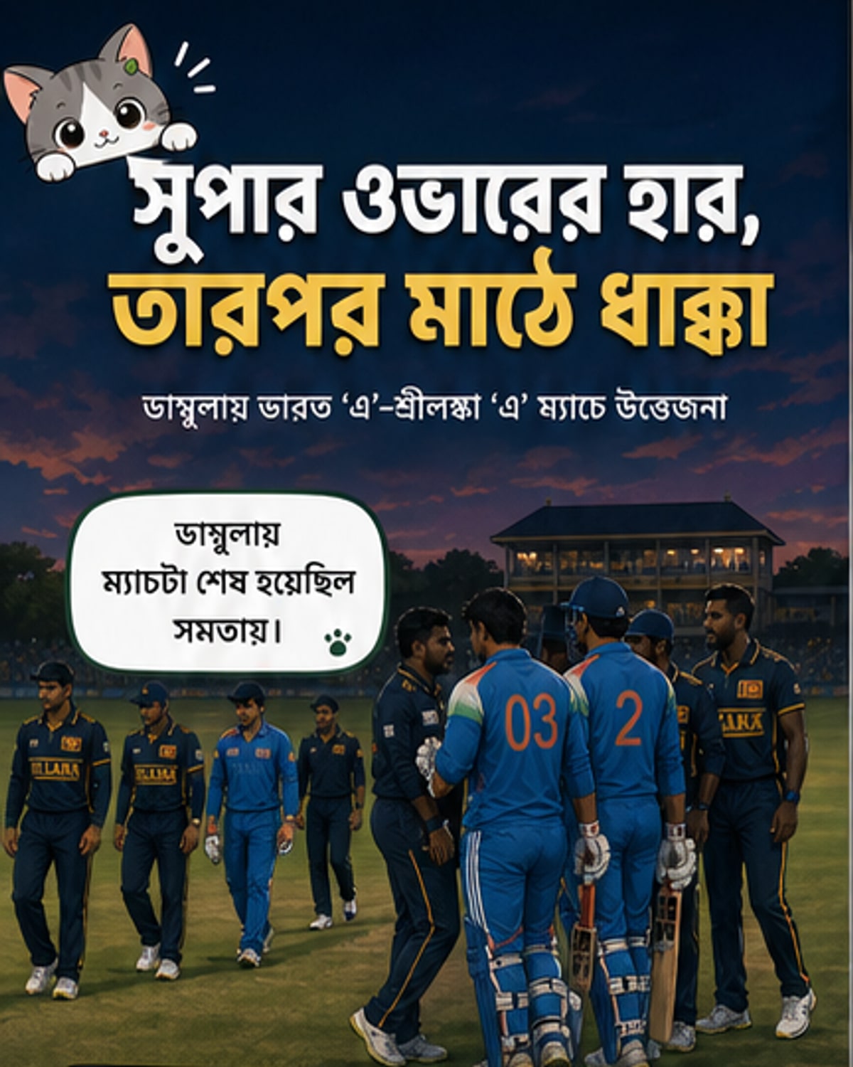 ১৫ বছরের সূর্যবংশী ধাক্কা দিলেন শ্রীলঙ্কার ক্রিকেটারকে