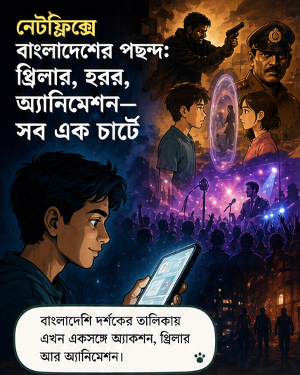 বাংলাদেশি দর্শকদের নেটফ্লিক্স টপ পাঁচ