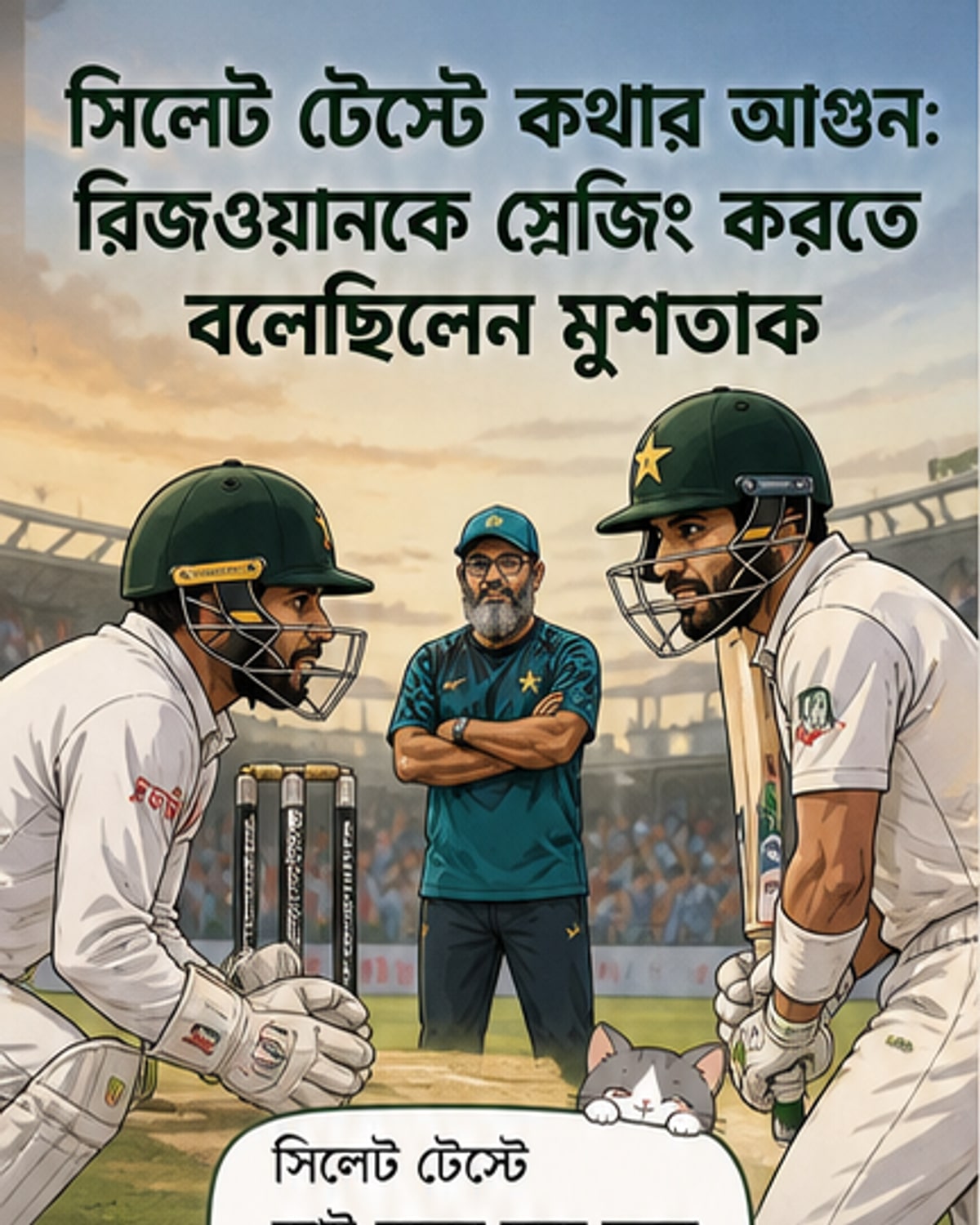 স্লেজিং টেস্ট ক্রিকেটের সৌন্দর্য: মুশতাক