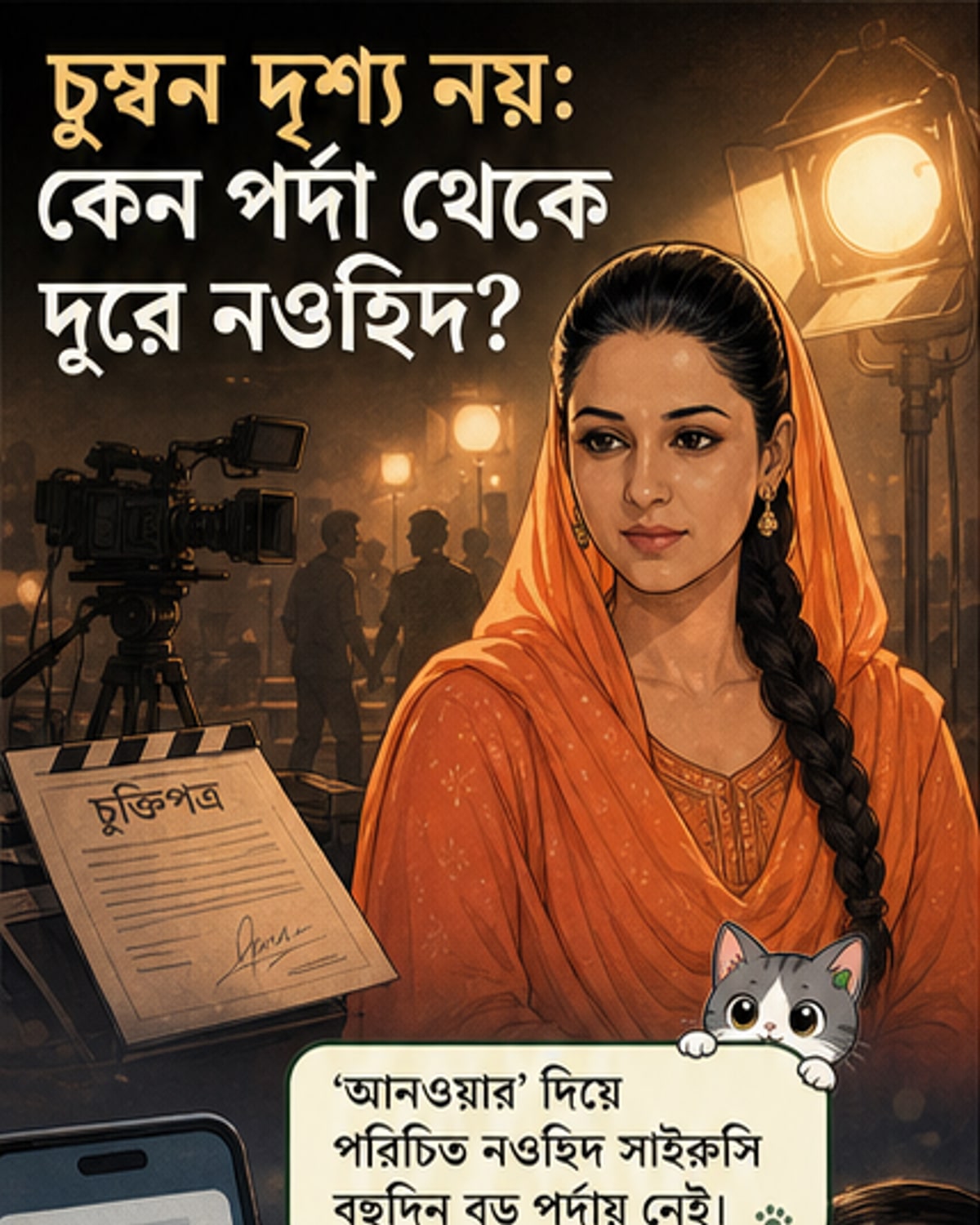 চুম্বনের দৃশ্য না করায় কাজ থেকে বাদ