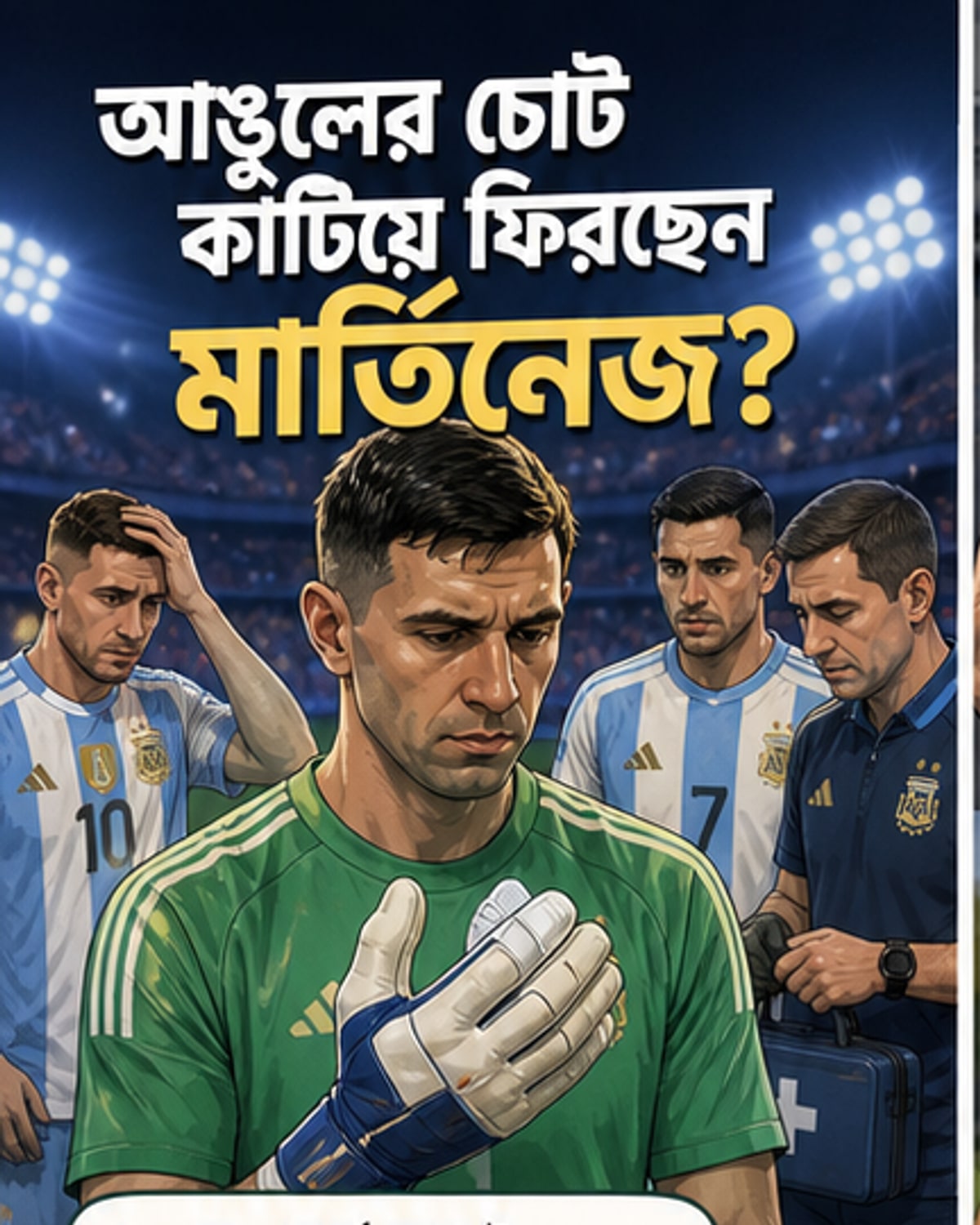 আর্জেন্টিনার গোলরক্ষকের চোট কাটল