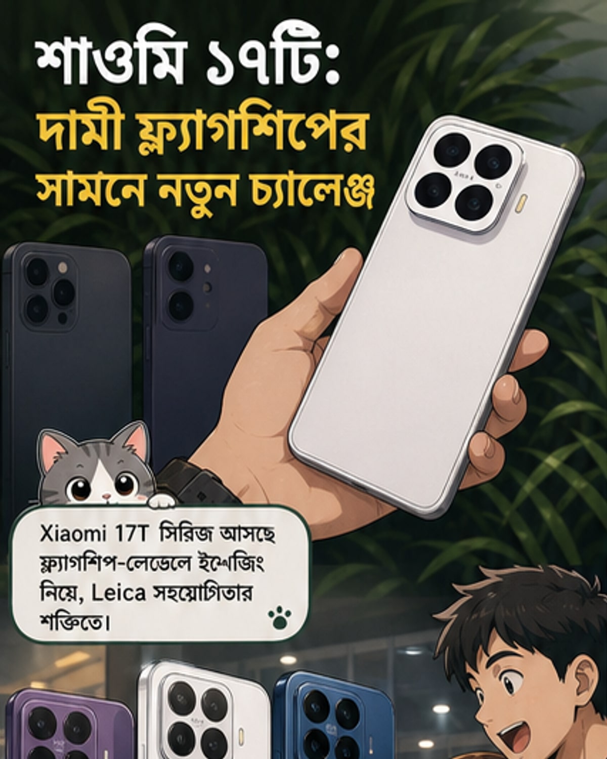 শাওমি ১৭টি সিরিজ: ফ্ল্যাগশিপ পারফরম্যান্স, মিড-রেঞ্জ দাম