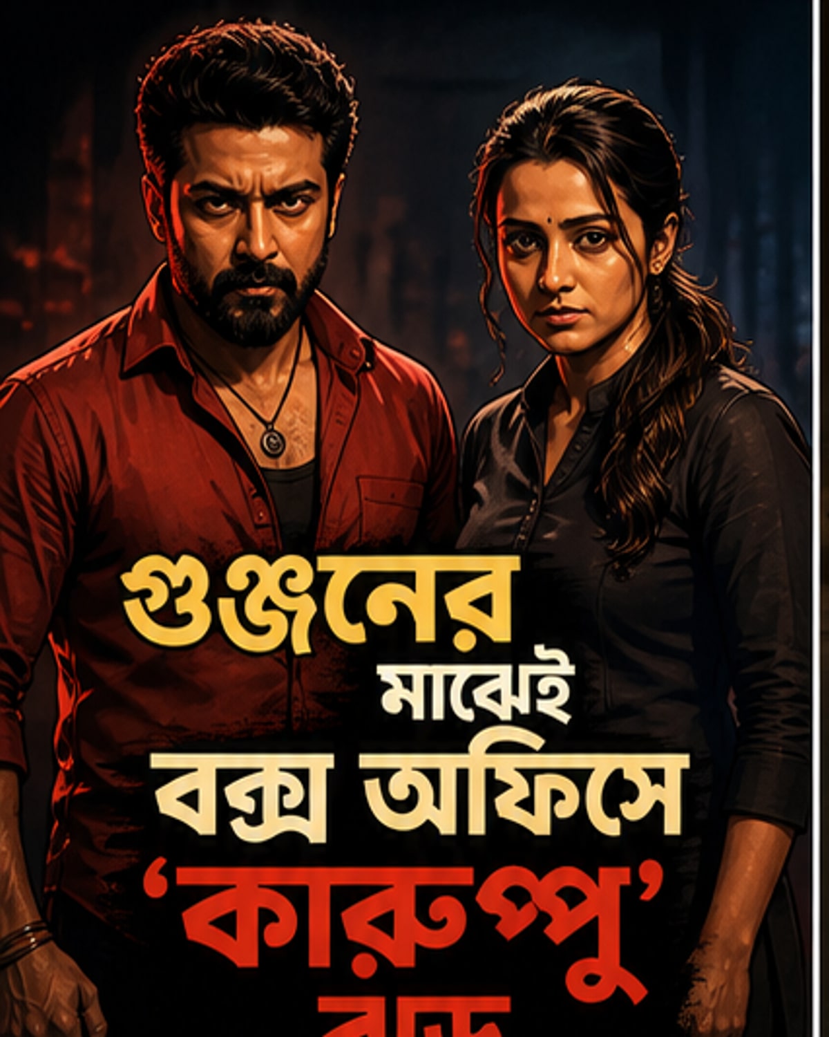 তৃষা-সুরিয়ার ছবি 'কারুপ্পু' ৬ দিনে আয় ১৭৬ কোটি